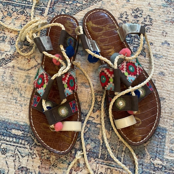 Sam Edelman Gretchen Gladiator Wrap Sandals - Picture 2 of 4